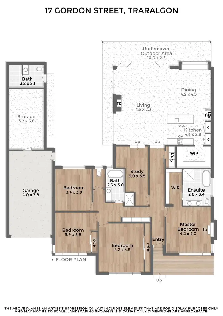 Floorplan of Homely house listing, 17 Gordon Street, Traralgon VIC 3844