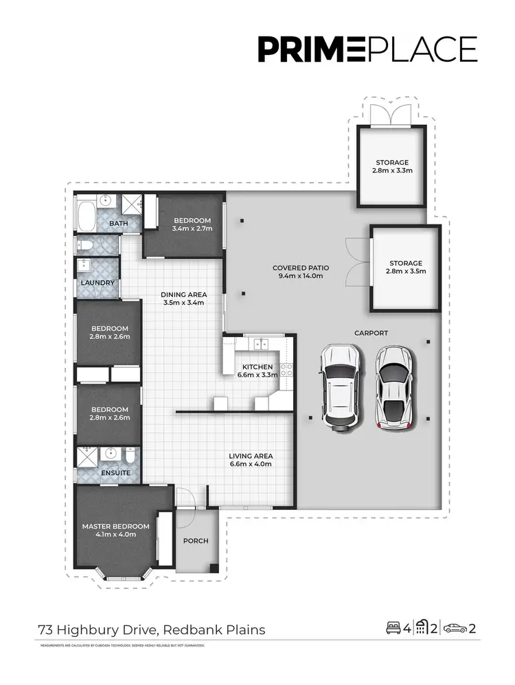Floorplan of Homely house listing, 73 Highbury Drive, Redbank Plains QLD 4301