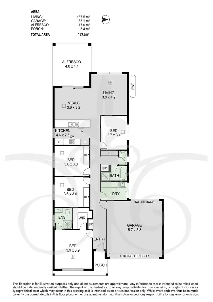 Floorplan of Homely house listing, 6 Rose Place, Mount Barker SA 5251