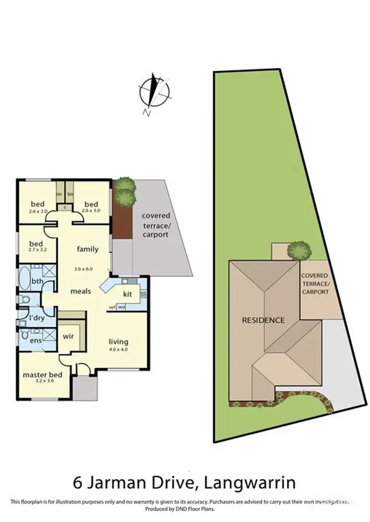 Floorplan of Homely house listing, 6 Jarman Drive, Langwarrin VIC 3910