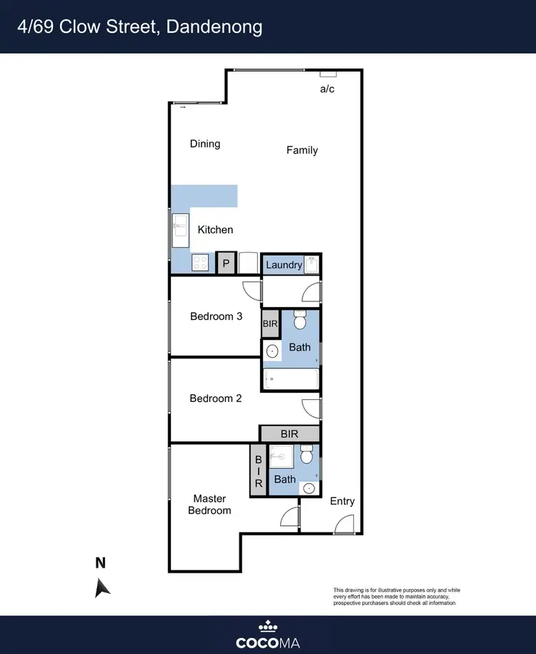 Floorplan of Homely house listing, 4/69 Clow Street, Dandenong VIC 3175