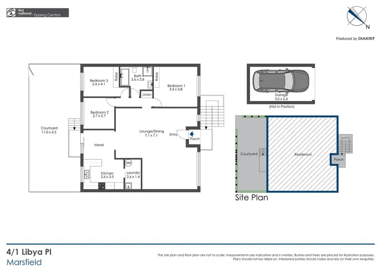 Floorplan of Homely villa listing, 4/1 Libya Place, Marsfield NSW 2122