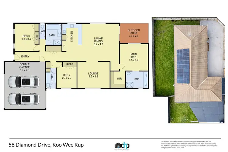 Floorplan of Homely house listing, 58 Diamond Drive, Koo Wee Rup VIC 3981