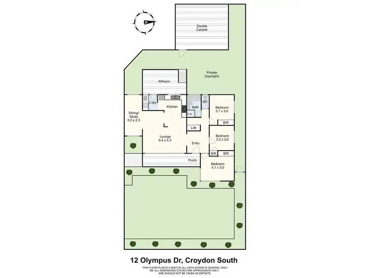 Floorplan of Homely house listing, 12 Olympus Drive, Croydon South VIC 3136