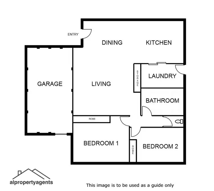 Floorplan of Homely unit listing, 2/10 Robinson Street, Horsham VIC 3400