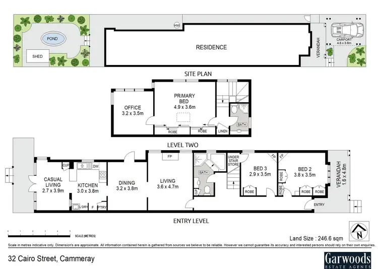 Floorplan of Homely semi-detached listing, 32 Cairo Street, Cammeray NSW 2062