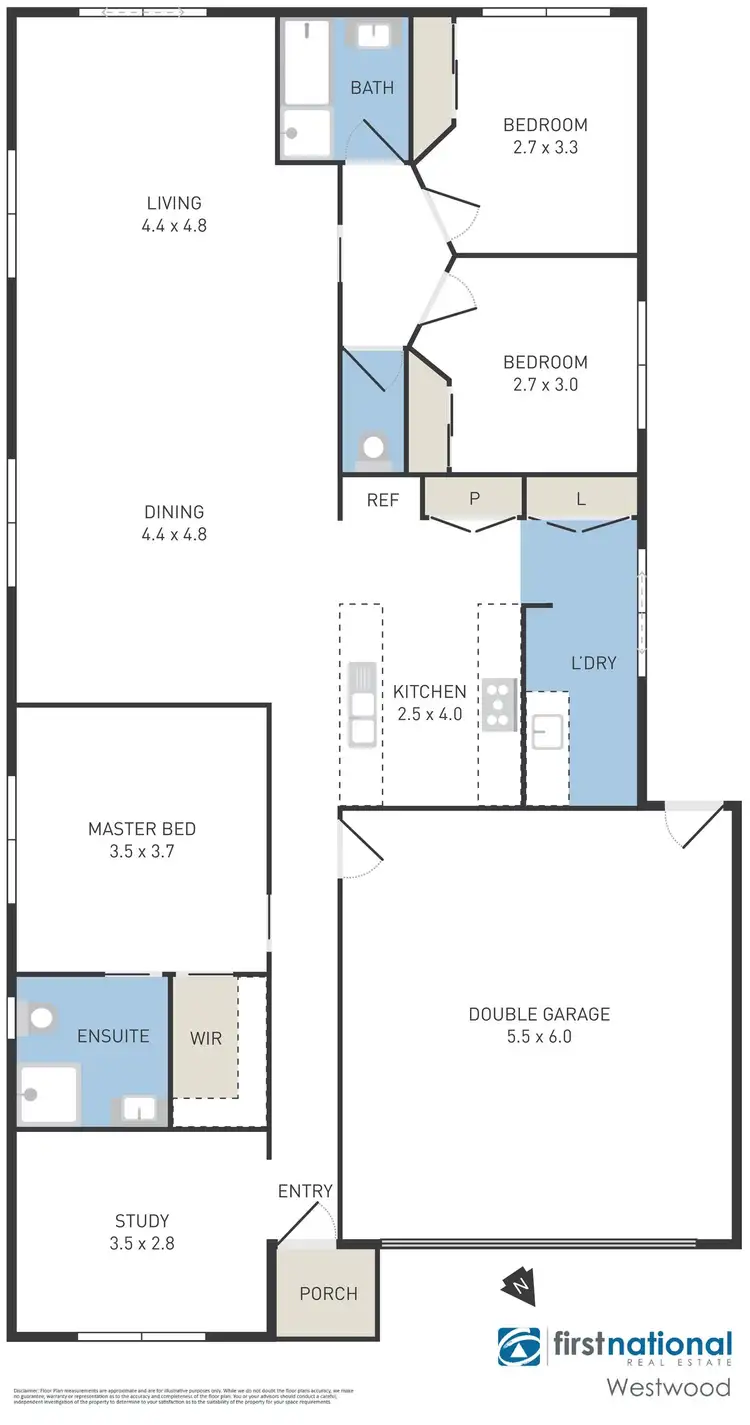 Floorplan of Homely house listing, 44 Stanmore Crescent, Wyndham Vale VIC 3024