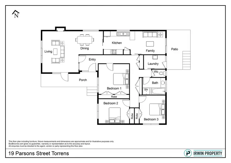 Floorplan of Homely house listing, 19 Parsons Street, Torrens ACT 2607