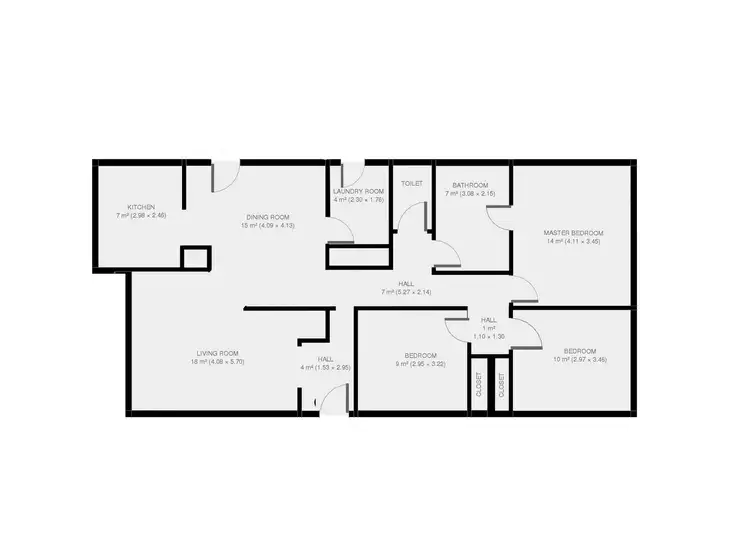 Floorplan of Homely unit listing, 1/217 Thirteenth Street, Mildura VIC 3500