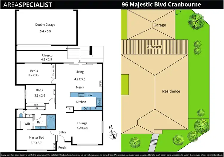Floorplan of Homely house listing, 96 Majestic Boulevard, Cranbourne VIC 3977