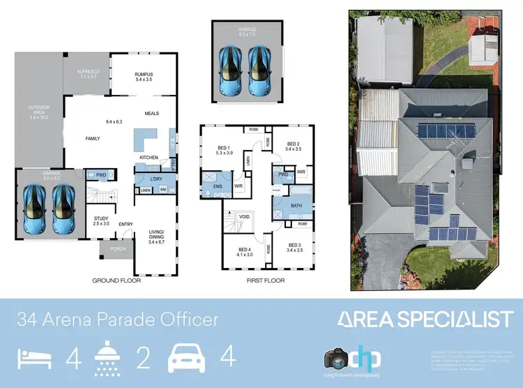 Floorplan of Homely house listing, 34 Arena Parade, Officer VIC 3809