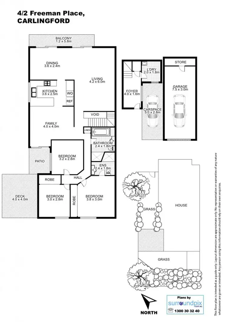 Floorplan of Homely townhouse listing, 4/2 Freeman Place, Carlingford NSW 2118