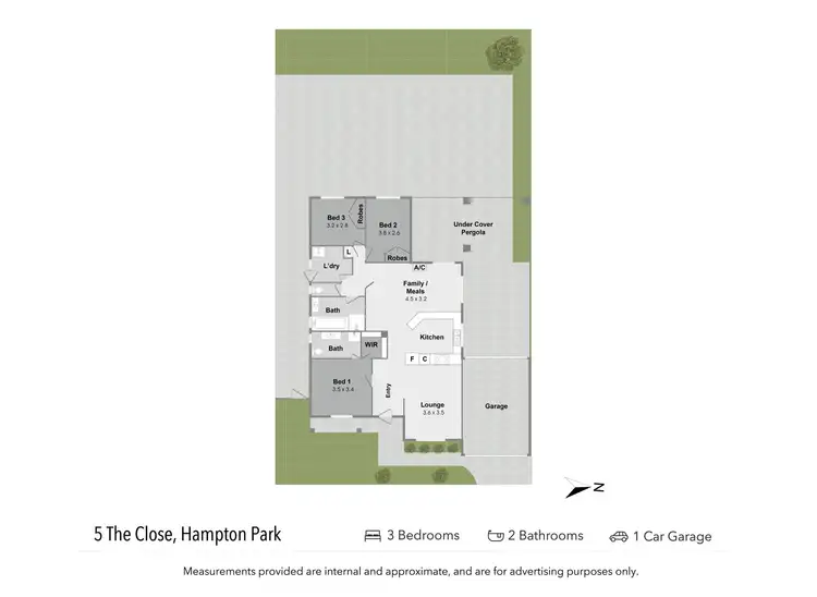 Floorplan of Homely house listing, 5 The Close, Hampton Park VIC 3976