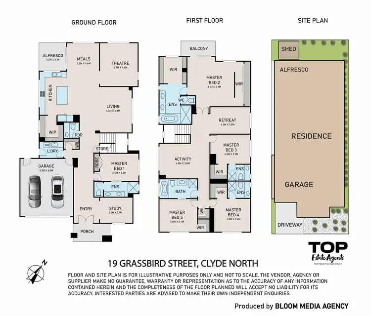 Floorplan of Homely house listing, 19 Grassbird Street, Clyde North VIC 3978