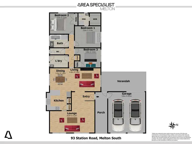 Floorplan of Homely house listing, 93 Station Road, Melton South VIC 3338