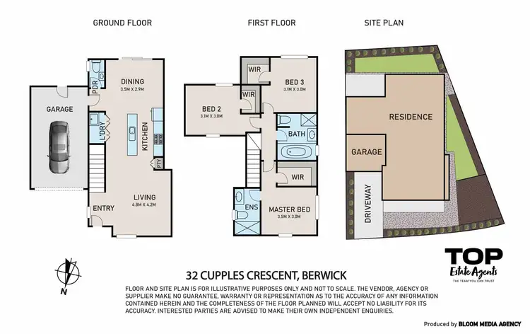 Floorplan of Homely house listing, 32 Cupples Crescent, Berwick VIC 3806