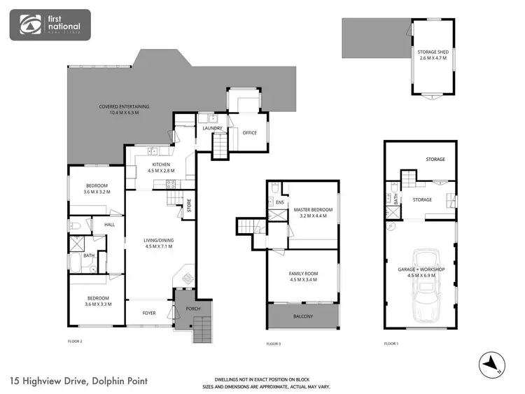 Floorplan of Homely house listing, 15 Highview Drive, Dolphin Point NSW 2539