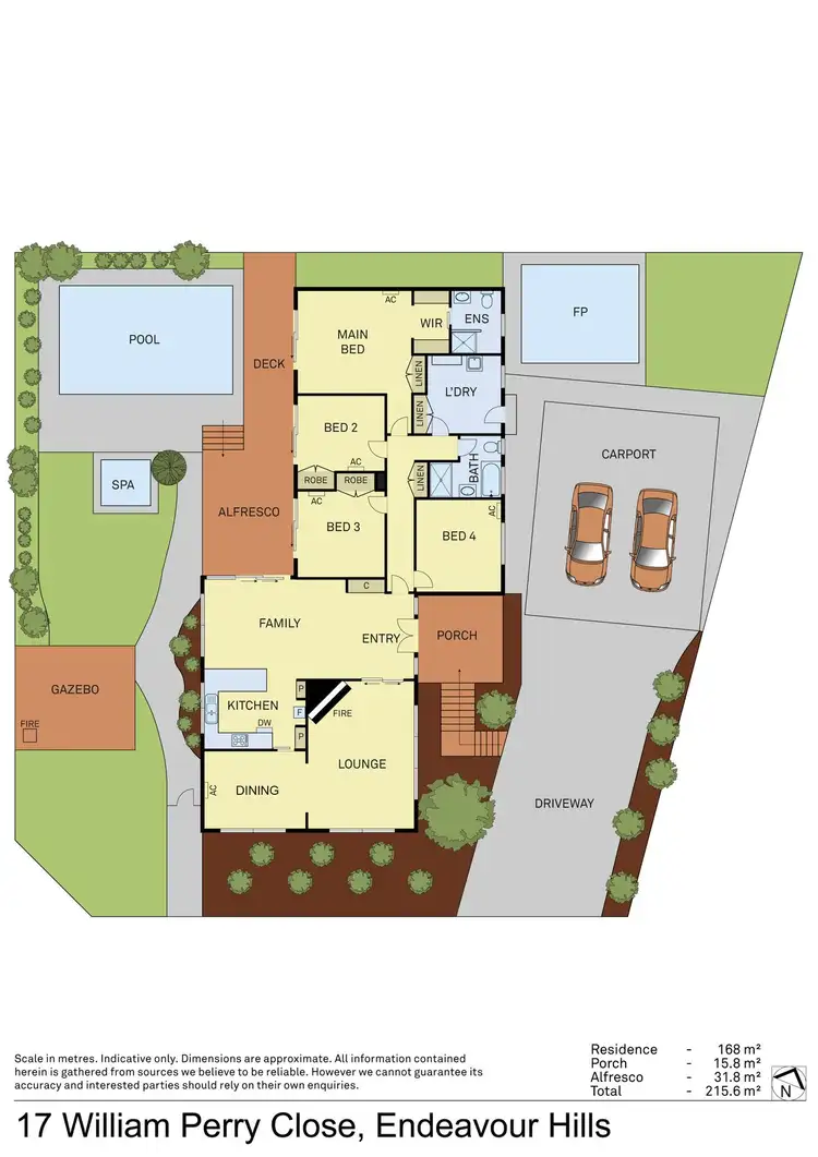 Floorplan of Homely house listing, 17 William Perry Close, Endeavour Hills VIC 3802