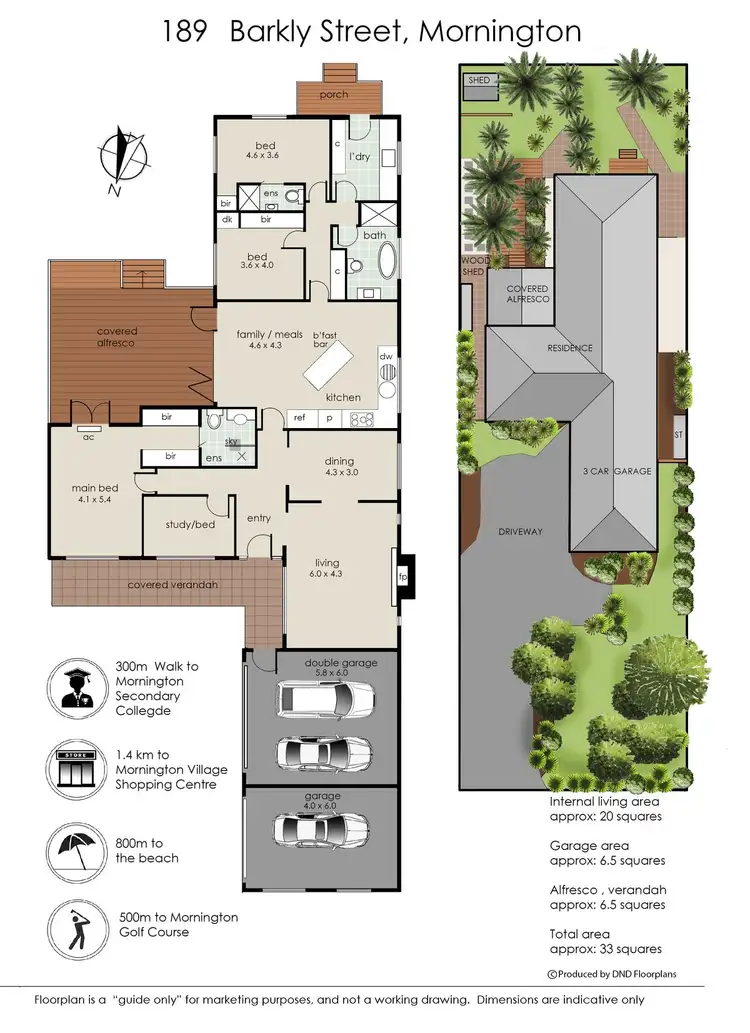 Floorplan of Homely house listing, 189 Barkly Street, Mornington VIC 3931