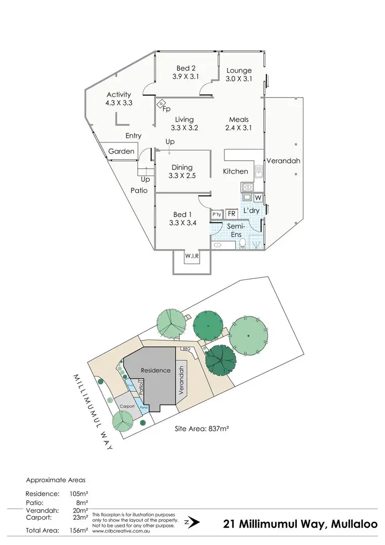 Floorplan of Homely house listing, 21 Millimumul Way, Mullaloo WA 6027
