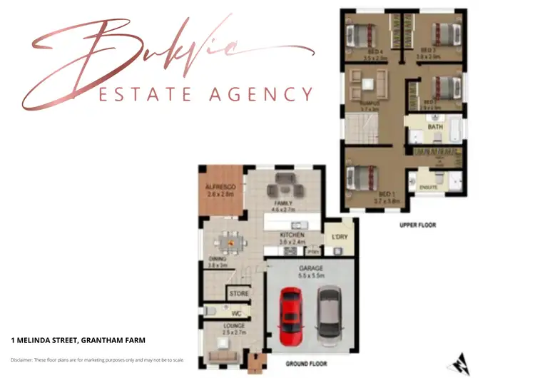 Floorplan of Homely house listing, 1 Melinda Street, Grantham Farm NSW 2765