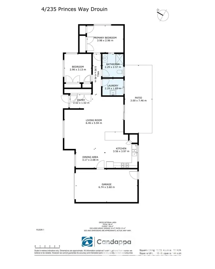 Floorplan of Homely unit listing, 4/235 Princes Way, Drouin VIC 3818