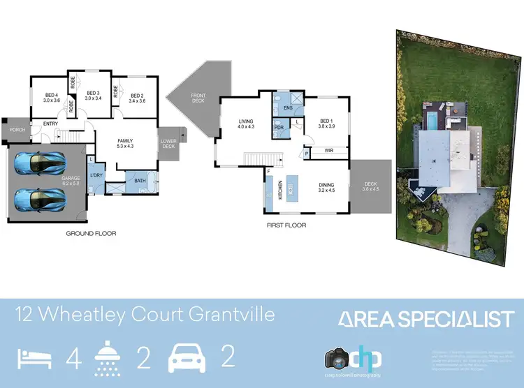 Floorplan of Homely house listing, 12 Wheatley Court, Grantville VIC 3984