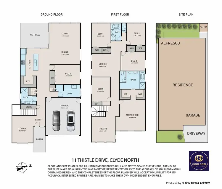 Floorplan of Homely house listing, 11 Thistle Drive, Clyde North VIC 3978