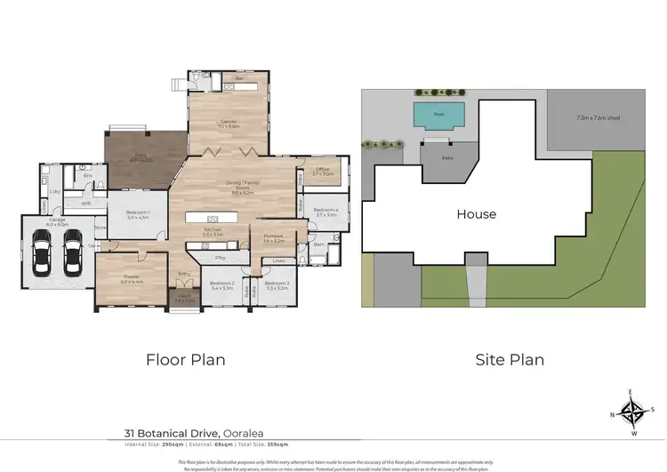 Floorplan of Homely house listing, 31 Botanical Drive, Ooralea QLD 4740