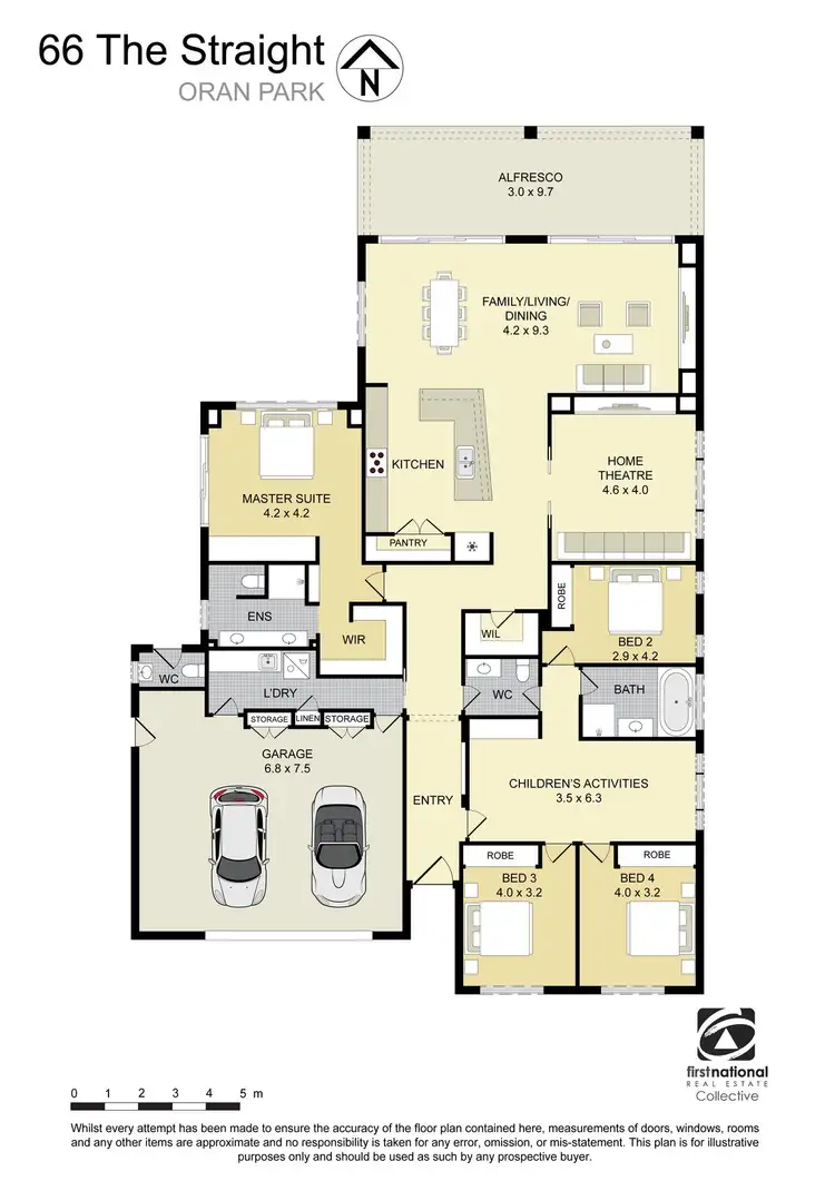 Floorplan of Homely house listing, 66 The Straight, Oran Park NSW 2570
