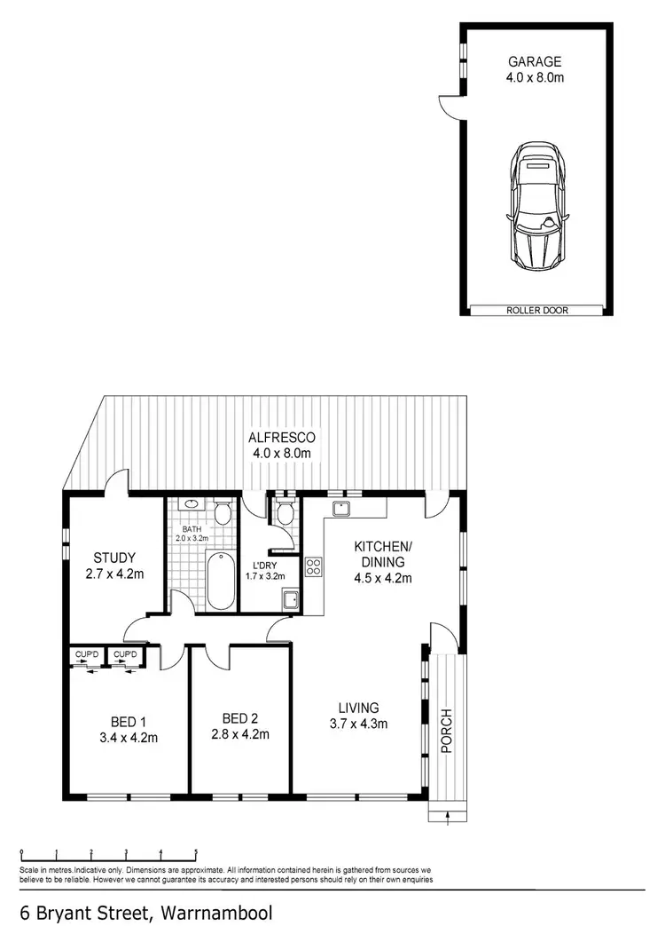 Floorplan of Homely house listing, 6 Bryant Street, Warrnambool VIC 3280