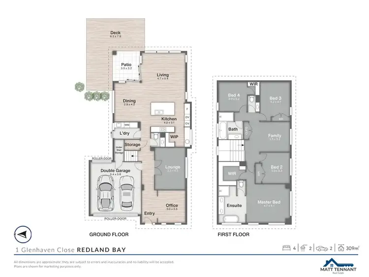 Floorplan of Homely house listing, 1 Glenhaven Close, Redland Bay QLD 4165