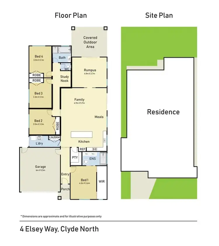 Floorplan of Homely house listing, 4 Elsey Way, Clyde North VIC 3978