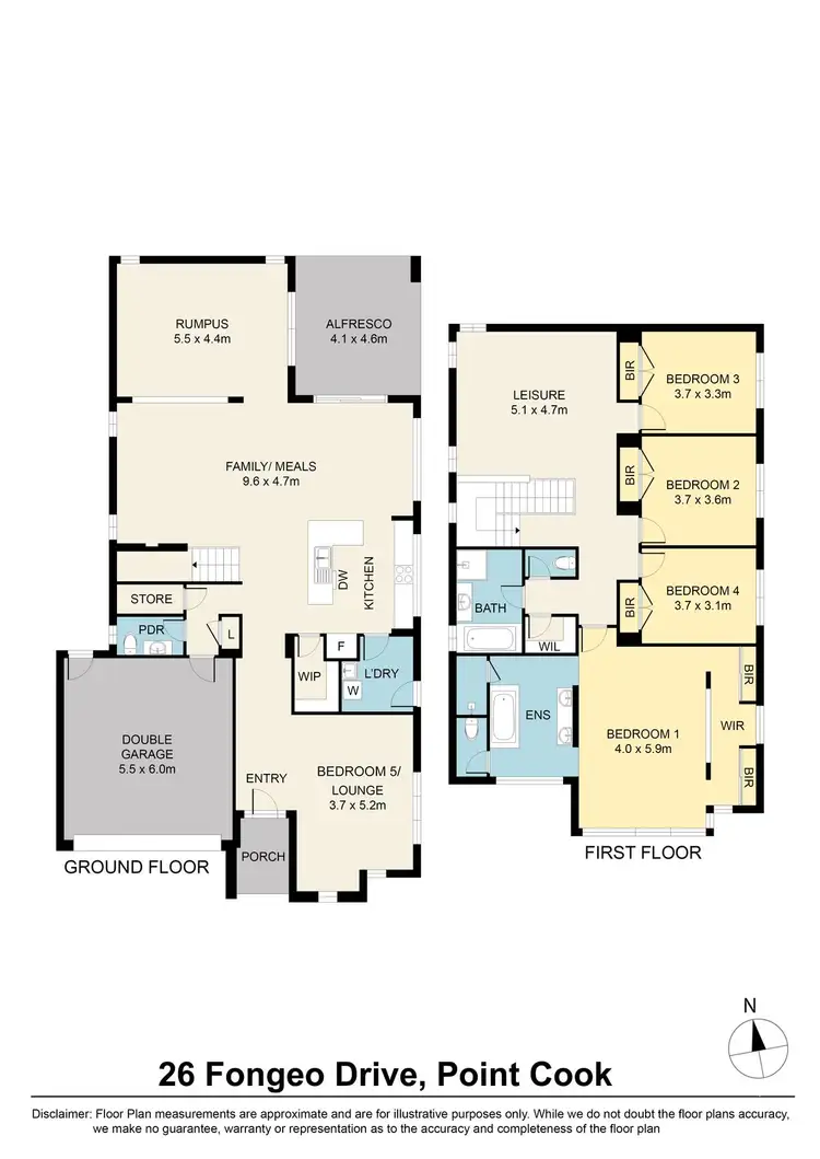 Floorplan of Homely house listing, 26 Fongeo Drive, Point Cook VIC 3030