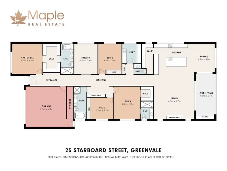 Floorplan of Homely house listing, 25 Starboard Street, Greenvale VIC 3059