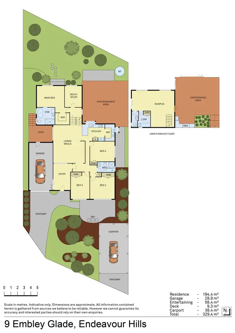 Floorplan of Homely house listing, 9 Embley Glade, Endeavour Hills VIC 3802