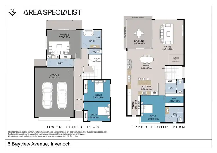 Floorplan of Homely house listing, 6 Bayview Avenue, Inverloch VIC 3996