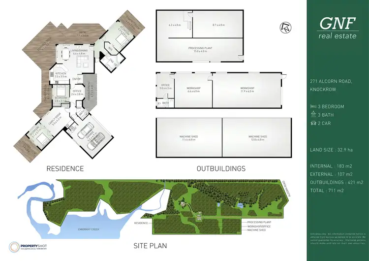 Floorplan of Homely rural property listing, 271 Alcorn Road, Knockrow NSW 2479