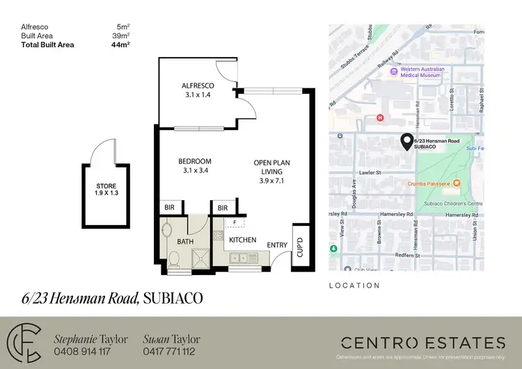 Floorplan of Homely unit listing, 6/23 Hensman Road, Subiaco WA 6008