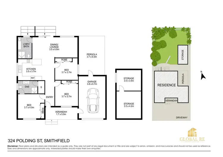 Floorplan of Homely house listing, 324 POLDING STREET, Smithfield NSW 2164