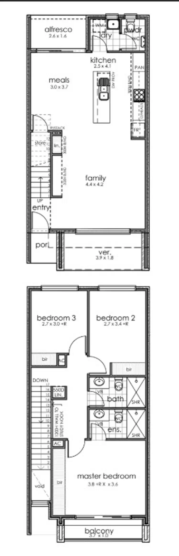 Floorplan of Homely townhouse listing, 3 Pimlico Mews, Mount Barker SA 5251