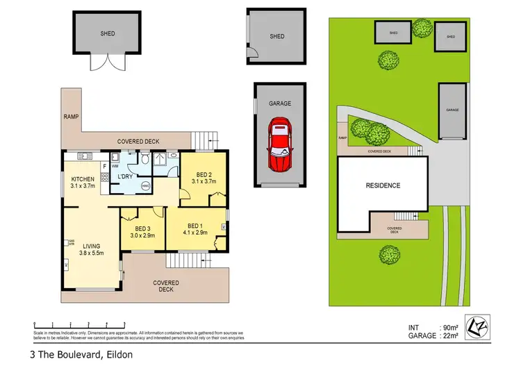 Floorplan of Homely house listing, 3 The Boulevard, Eildon VIC 3713