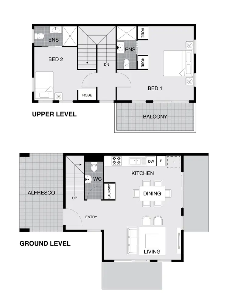 Floorplan of Homely townhouse listing, 16/81 McWhae Circuit, Wanniassa ACT 2903