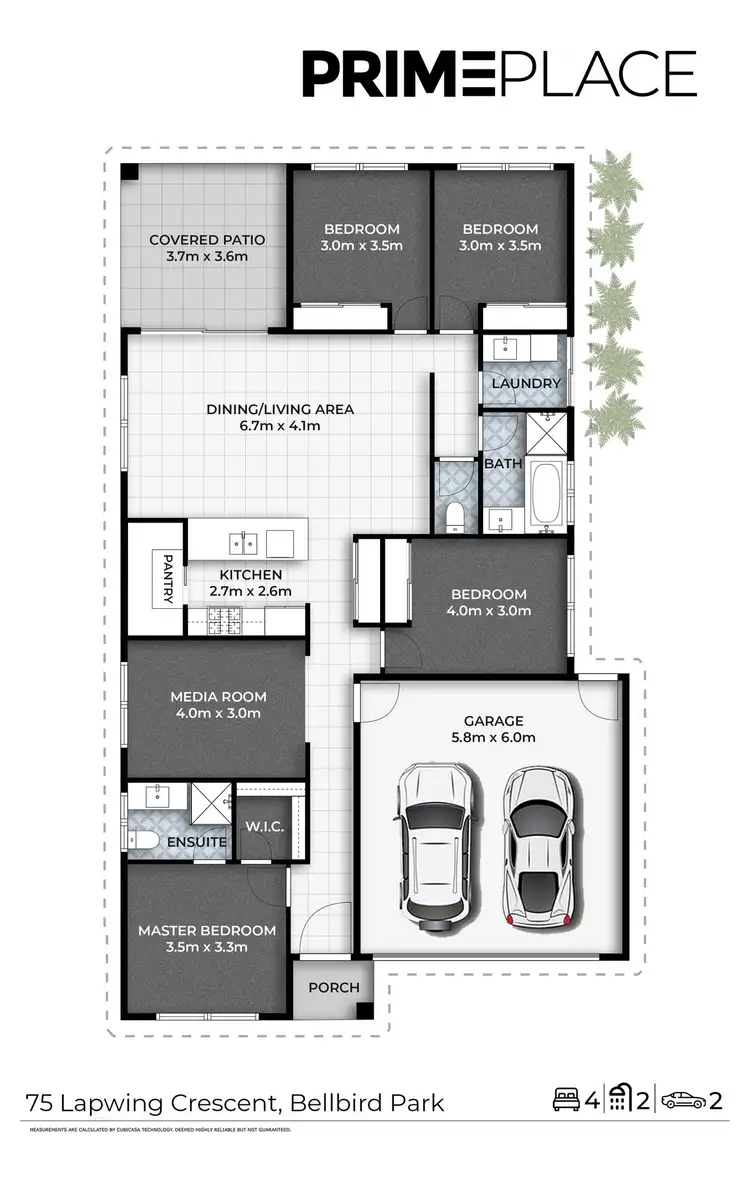 Floorplan of Homely house listing, 75 Lapwing Crescent, Bellbird Park QLD 4300