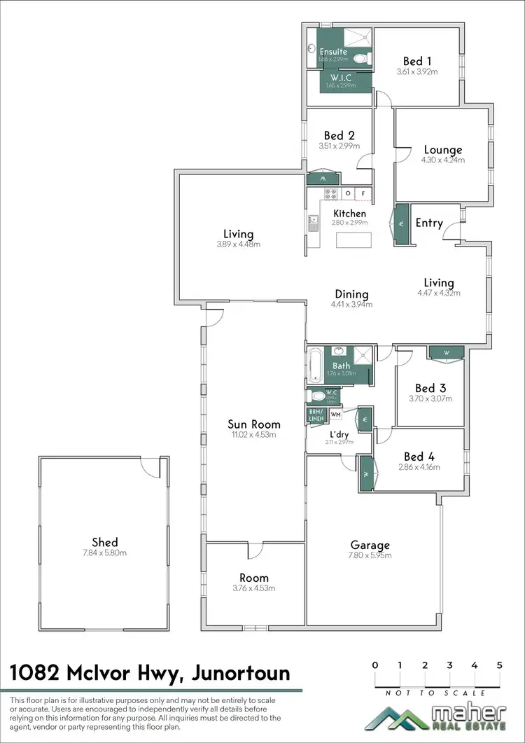 Floorplan of Homely house listing, 1082 McIvor Highway, Junortoun VIC 3551
