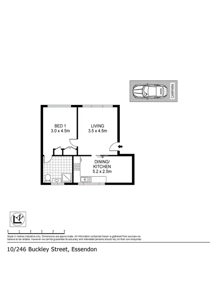 Floorplan of Homely apartment listing, 10/246 Buckley Street, Essendon VIC 3040