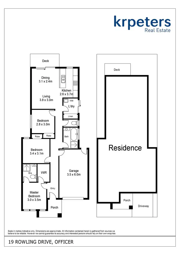 Floorplan of Homely house listing, 19 Rowling Drive, Officer VIC 3809