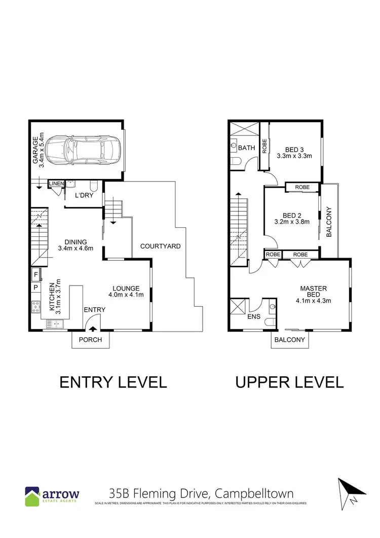 Floorplan of Homely house listing, 35B Fleming Drive, Campbelltown NSW 2560