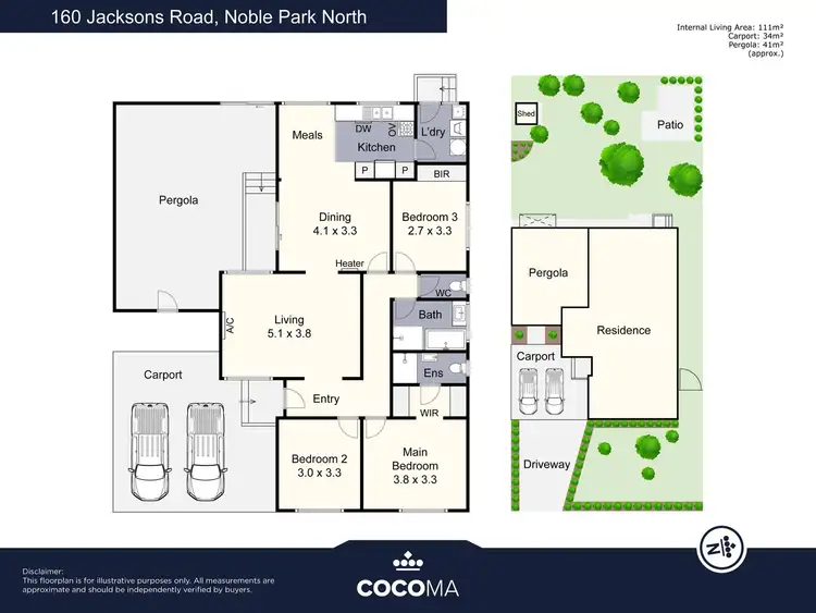 Floorplan of Homely house listing, 160 Jacksons Road, Noble Park North VIC 3174
