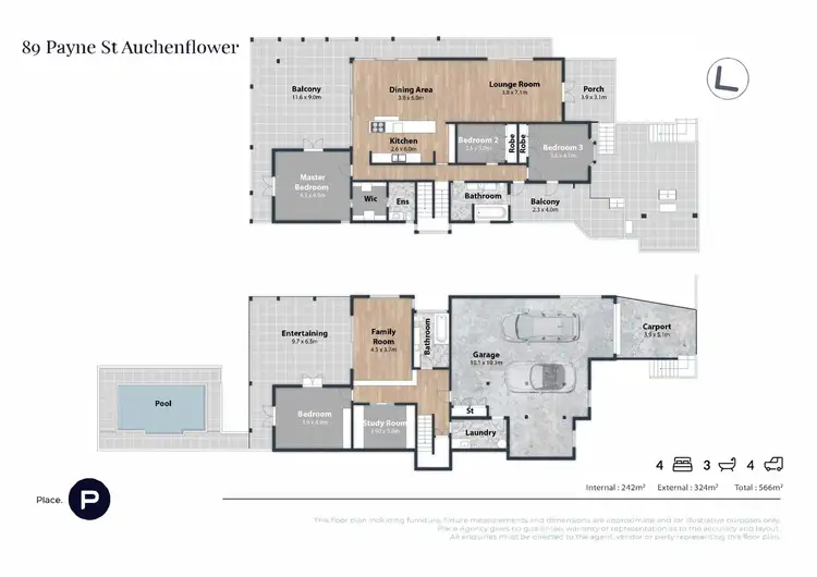 Floorplan of Homely house listing, 89 Payne Street, Auchenflower QLD 4066